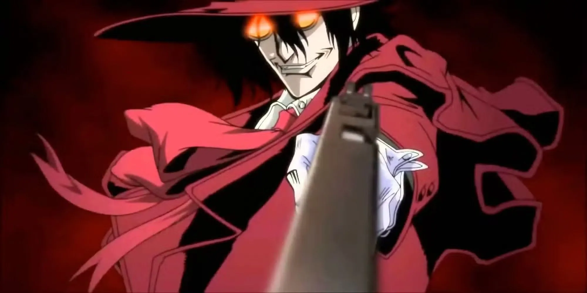 Alucard trong Hellsing Ultimate thể hiện sức mạnh ma cà rồng đỉnh cao