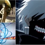 Ba nhân vật Emma, Satoru và Ken từ bộ anime Erased, một ví dụ nổi bật của thể loại tâm lý kinh dị.