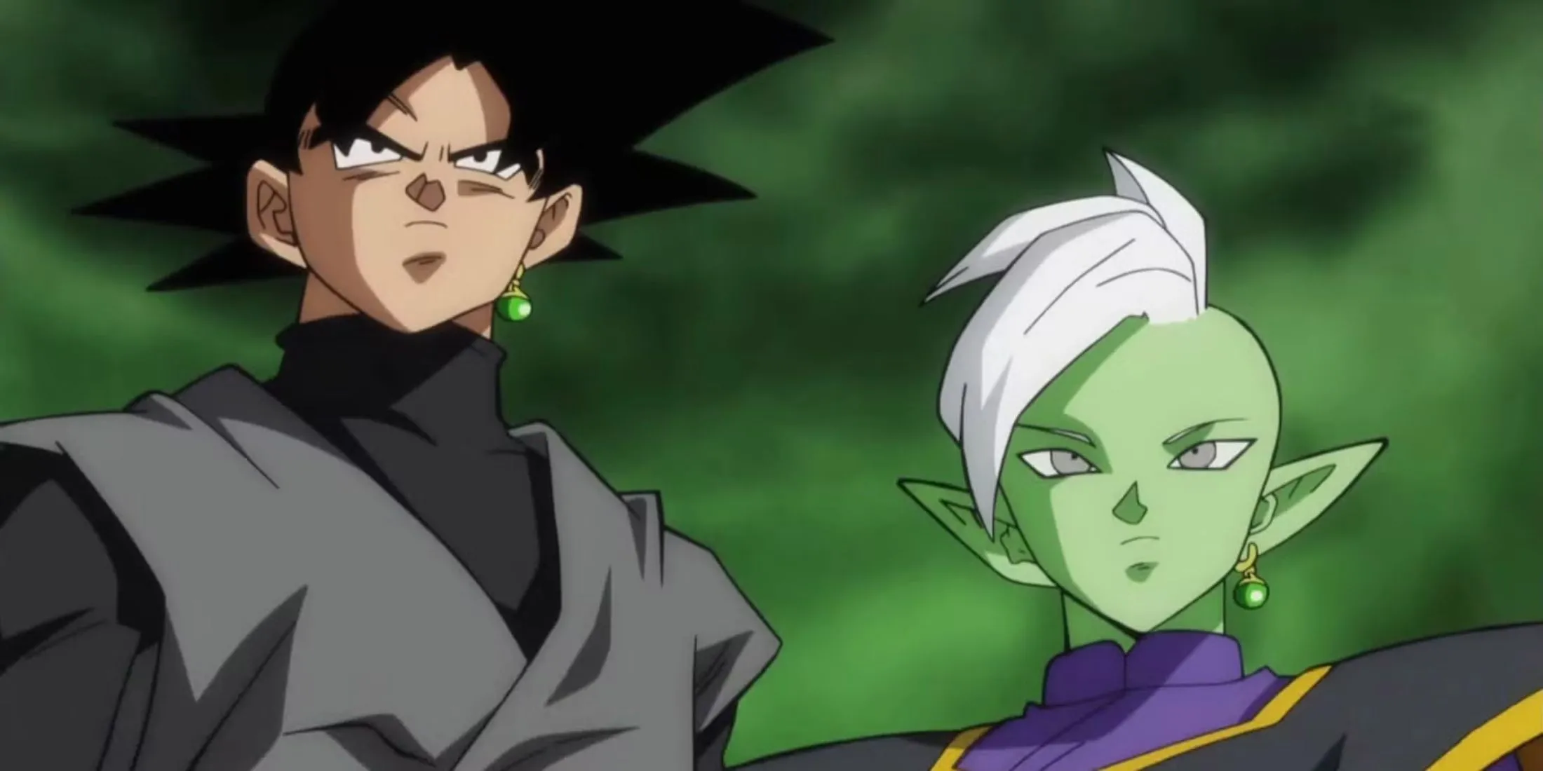 Cặp đôi phản diện Zamasu và Goku Black trong arc Future Trunks của Dragon Ball Super