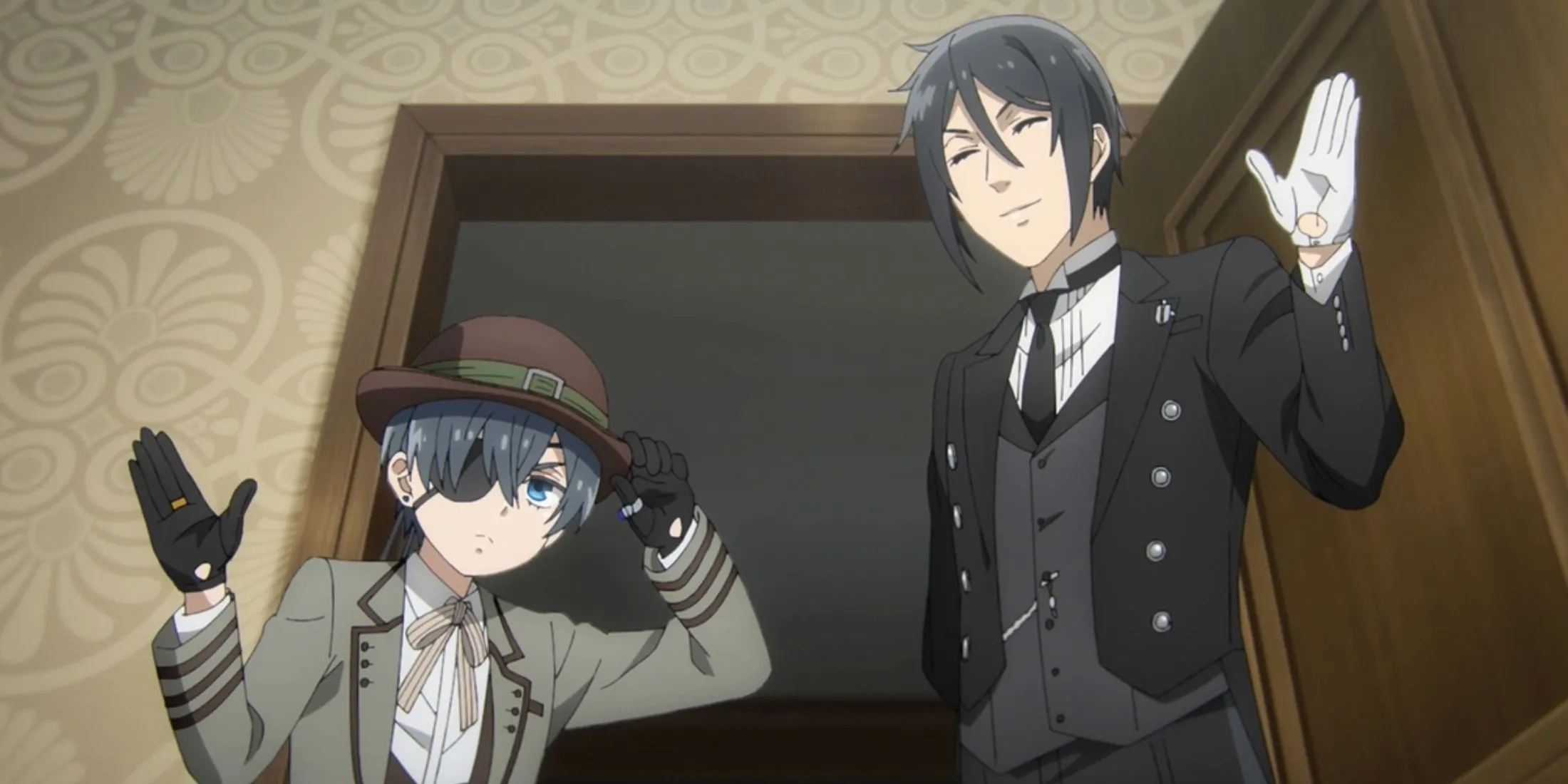 Ciel và Sebastian trong Anime Black Butler: Emerald Witch Arc
