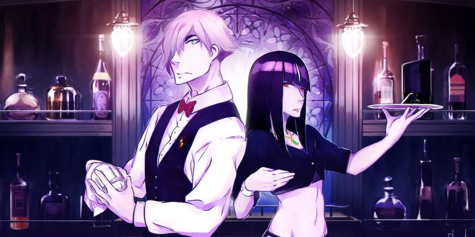 Decim và Chiyuki tại Quindecim chuẩn bị phán xét linh hồn trong Death Parade