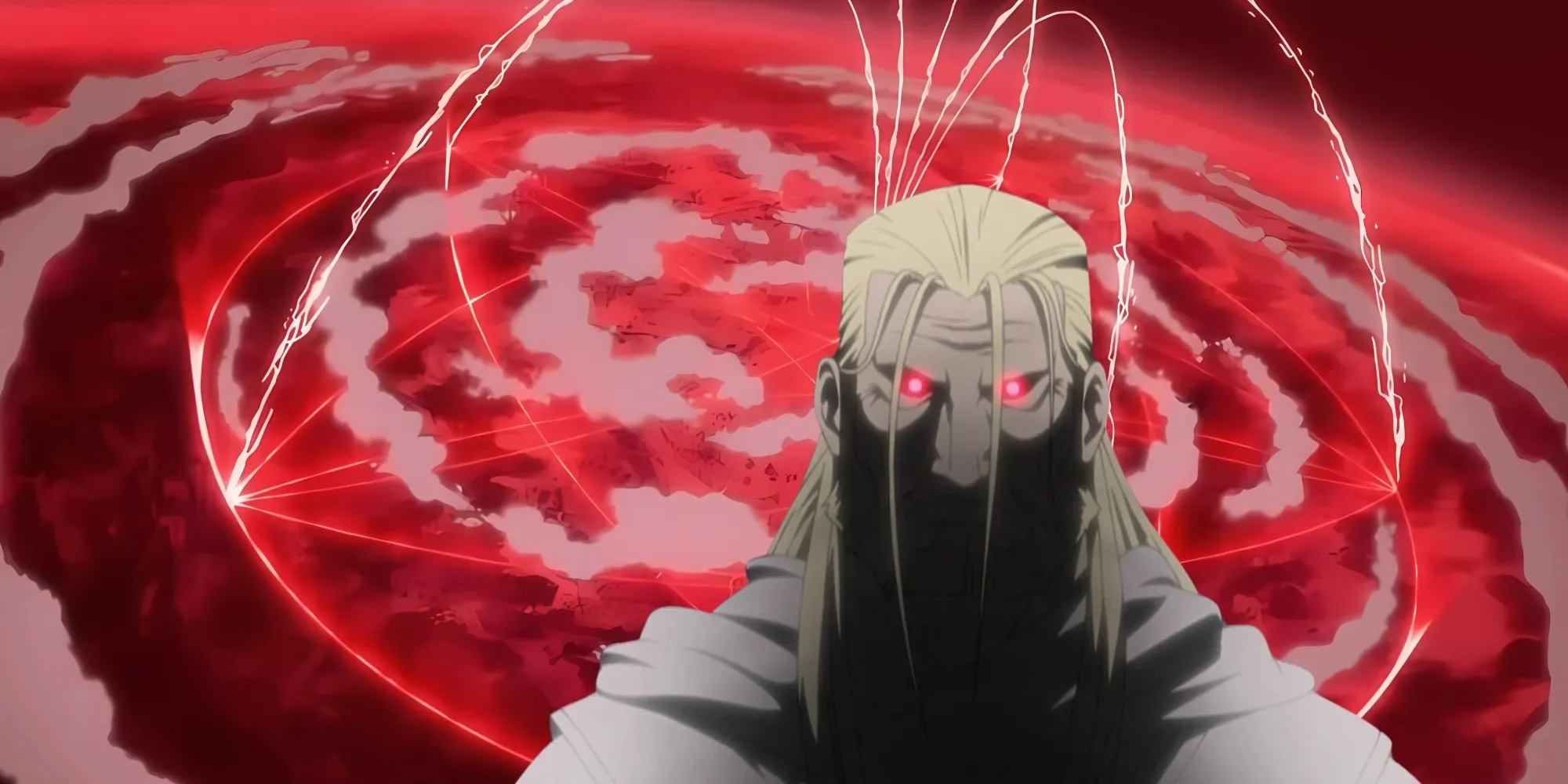 Father, phản diện chính của Fullmetal Alchemist Brotherhood, và vòng tròn giả kim bao phủ toàn quốc.