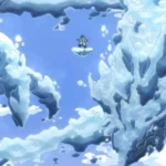 Geten sử dụng năng lực điều khiển băng trong trận chiến tại My Hero Academia