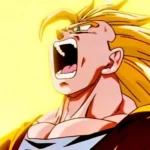 Goku biến hình Super Saiyan 3 trong Dragon Ball Z, thể hiện sức mạnh mới