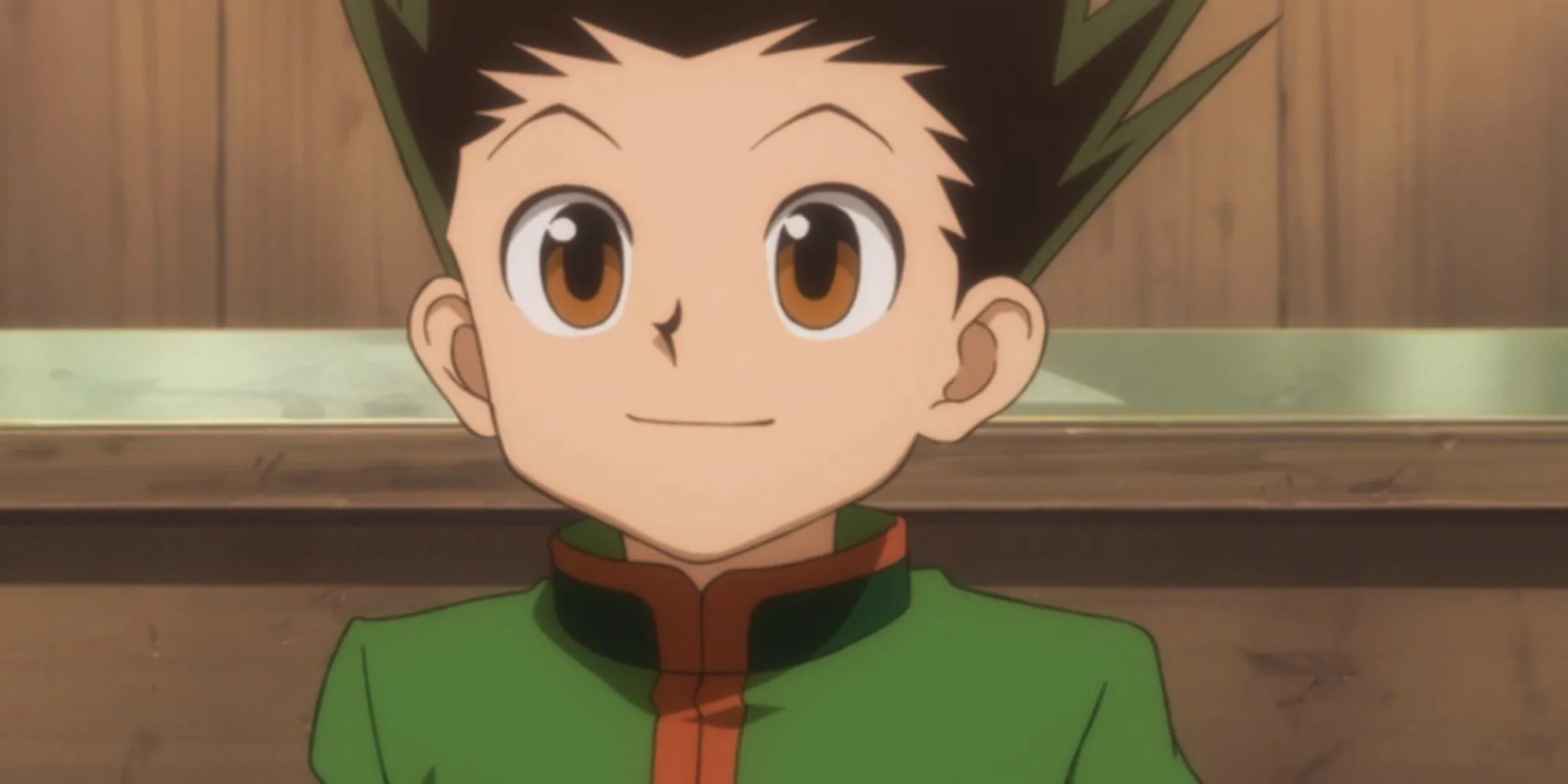 Gon Freecss, nhân vật chính phức tạp của Hunter x Hunter, với nét mặt biểu cảm.