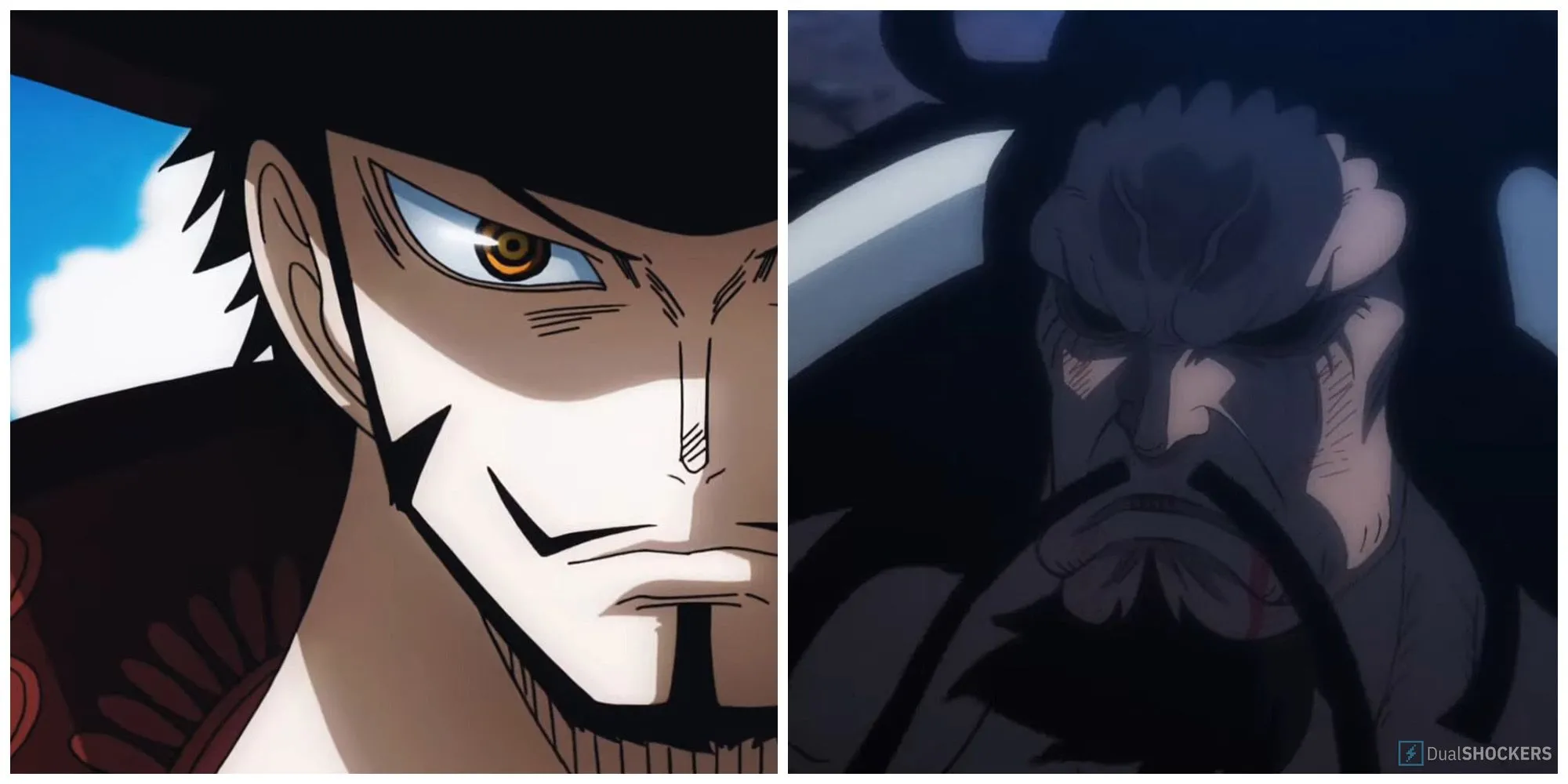 Hai Tứ Hoàng Mihawk và Kaido, những đối thủ đáng gờm của Hải Quân trong One Piece