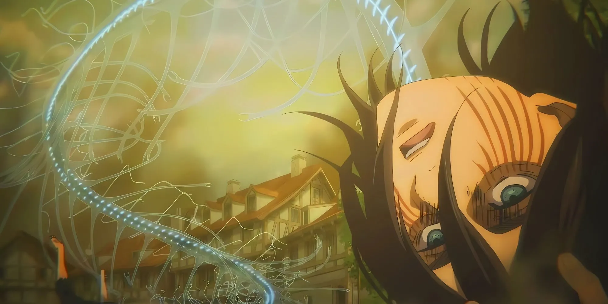 Hàng triệu Titan Tường khổng lồ tiến bước trong Kế hoạch Rung Chuyển của Eren Yeager (Attack on Titan).