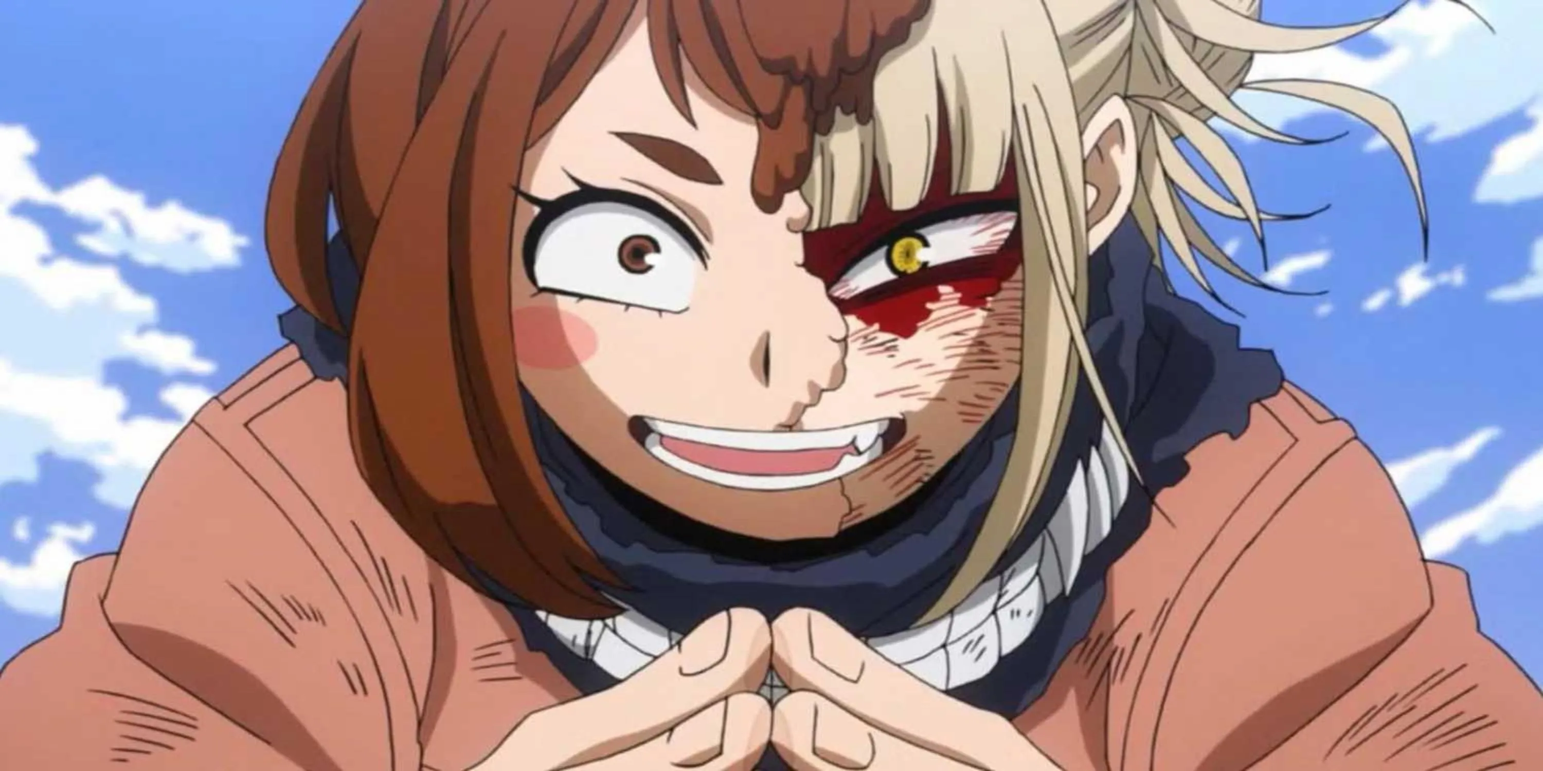 Himiko Toga biến hình thành Uraraka và sử dụng Kosei Không trọng lực