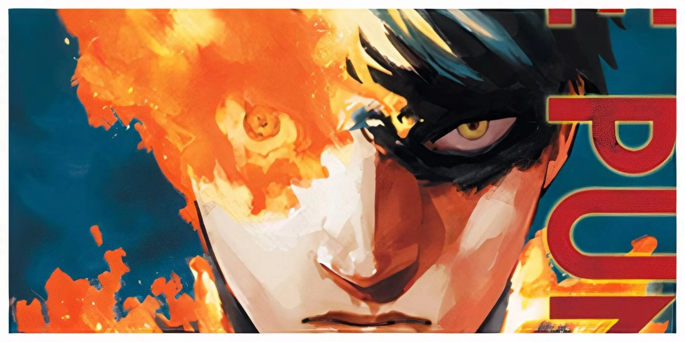 Hình ảnh nhân vật Agni đang bốc cháy trong manga Fire Punch, một tác phẩm hành động siêu nhiên đáng xem xét chuyển thể anime