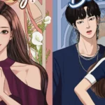 Hình ảnh nhân vật Lim Ju-kyung, nữ chính của bộ manhwa romance nổi tiếng True Beauty của tác giả Yaongyi, thể hiện chủ đề về vẻ ngoài và sự tự tin khi trang điểm.