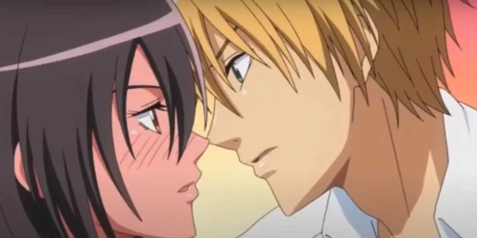 Hình ảnh nhân vật Misaki Ayuzawa và Takumi Usui từ anime Kaichou wa Maid-sama!.