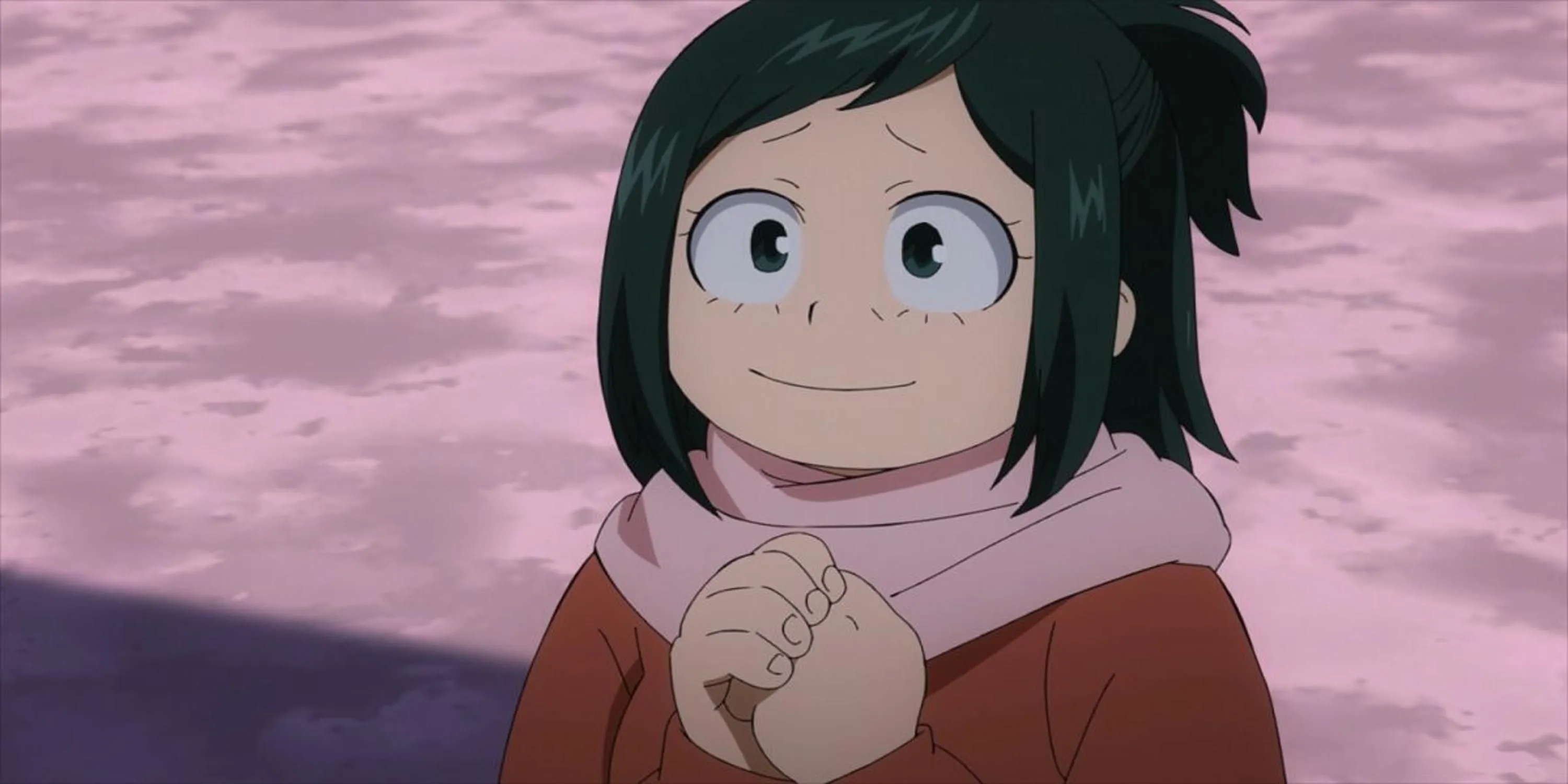 Inko Midoriya, mẹ của Deku, sử dụng Quirk hút vật thể trong My Hero Academia.