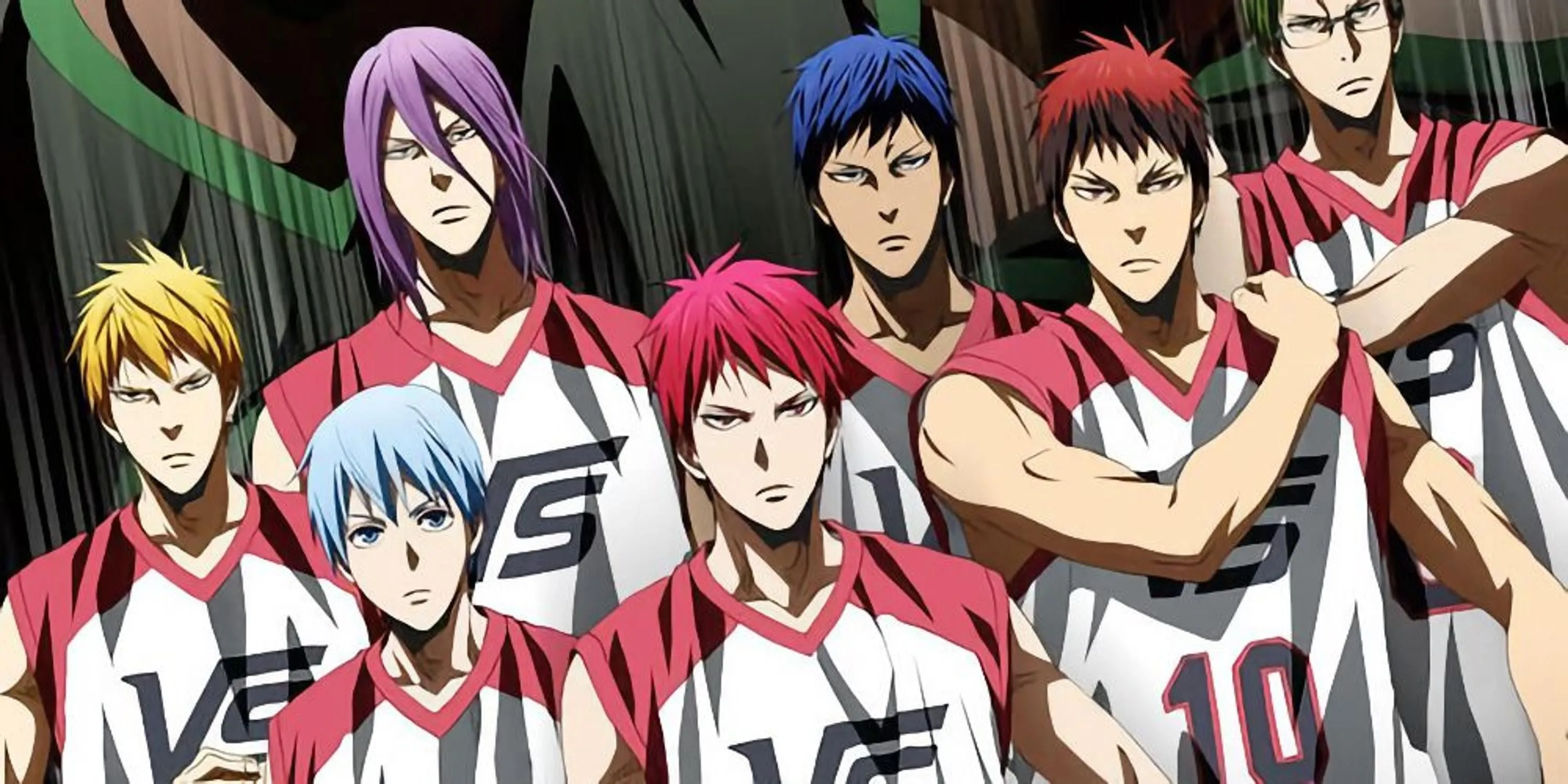 Kagami Taiga thể hiện kỹ năng úp rổ mạnh mẽ trong anime bóng rổ Kuroko's Basketball