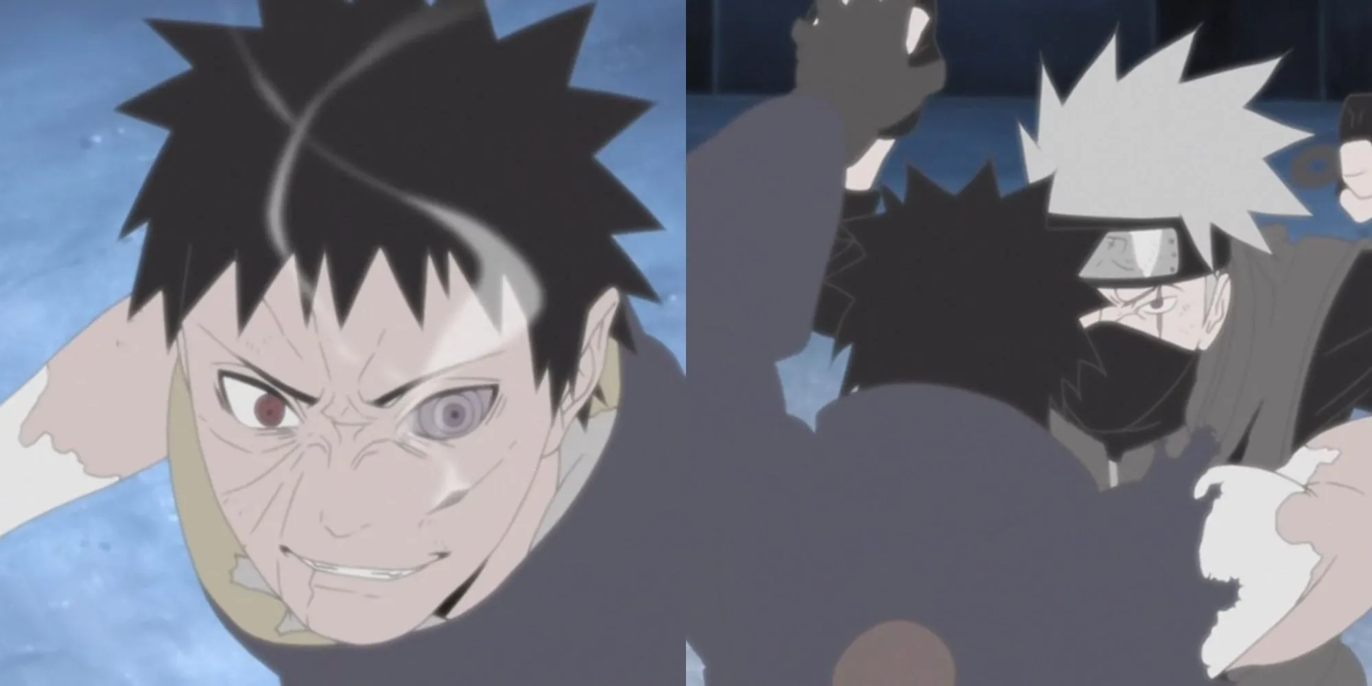 Kakashi và Obito chiến đấu tay đôi trong không gian Kamui, Naruto Shippuden tập 375