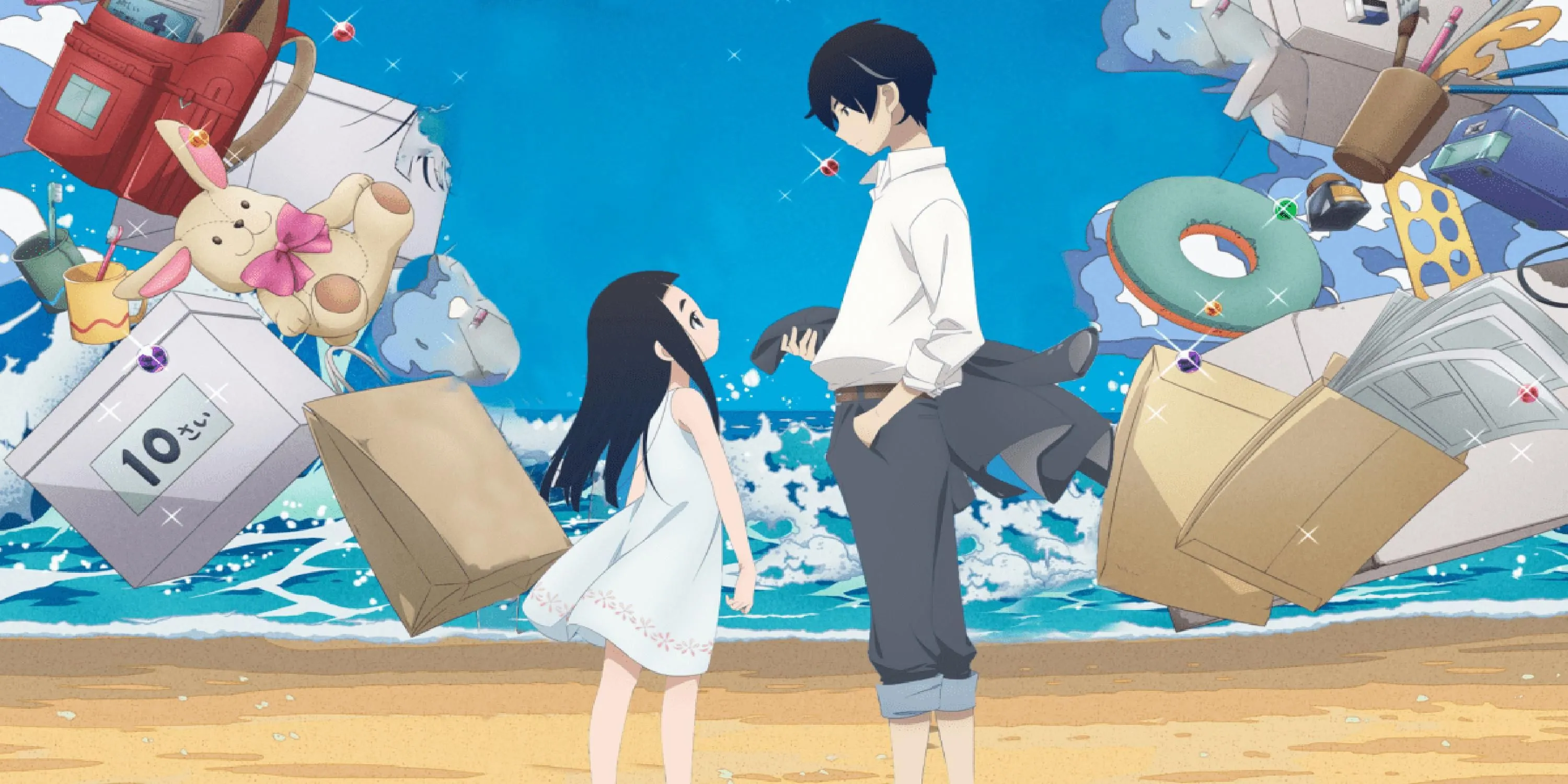 Kakushi Gotou và con gái Hime trong anime Kakushigoto