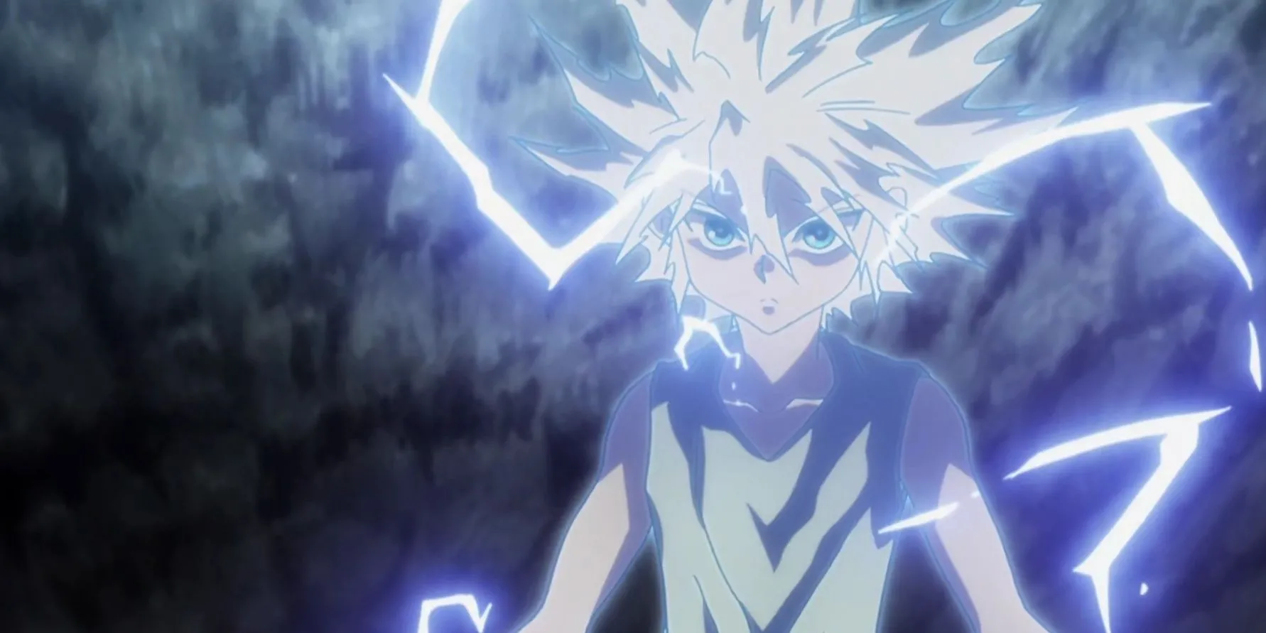 Killua Zoldyck trong Hunter x Hunter, một sát thủ với bản năng nhạy bén và khả năng xử lý thông tin nhanh chóng.