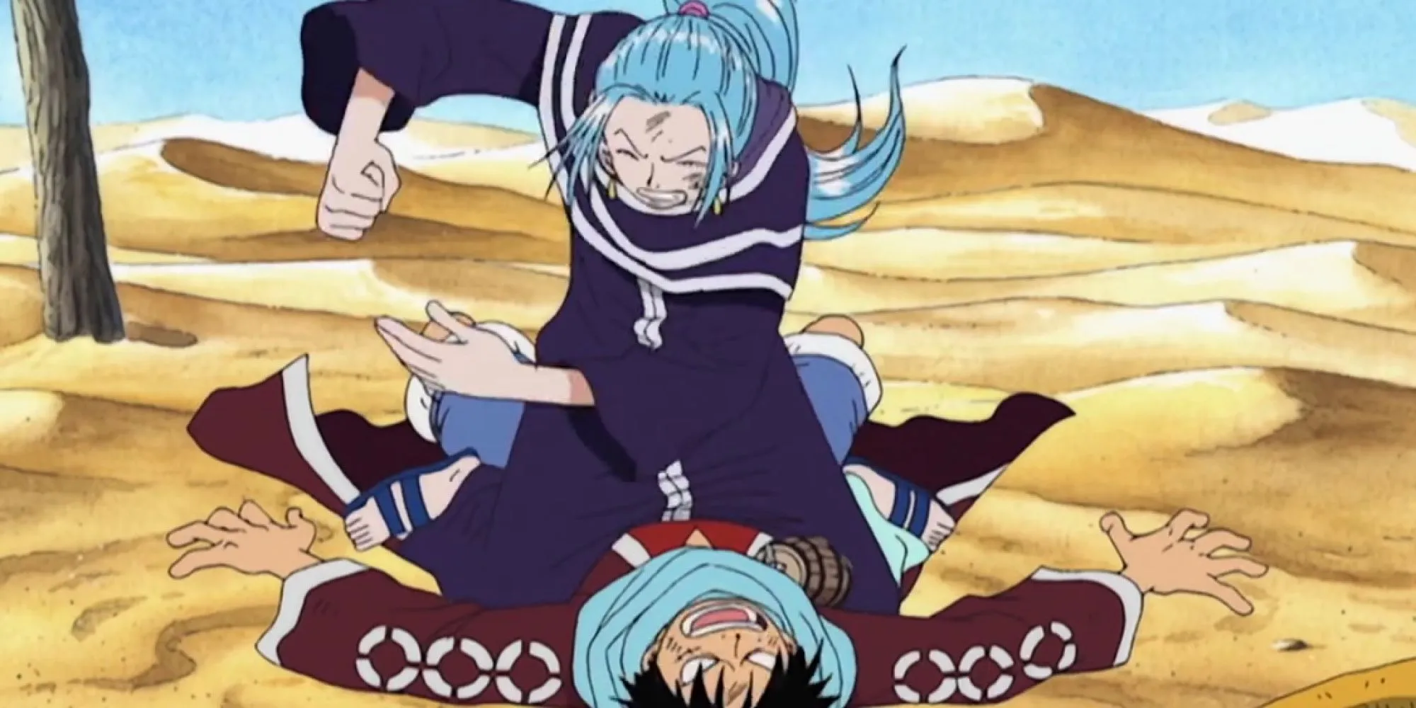 Luffy nói chuyện với Vivi tại Alabasta