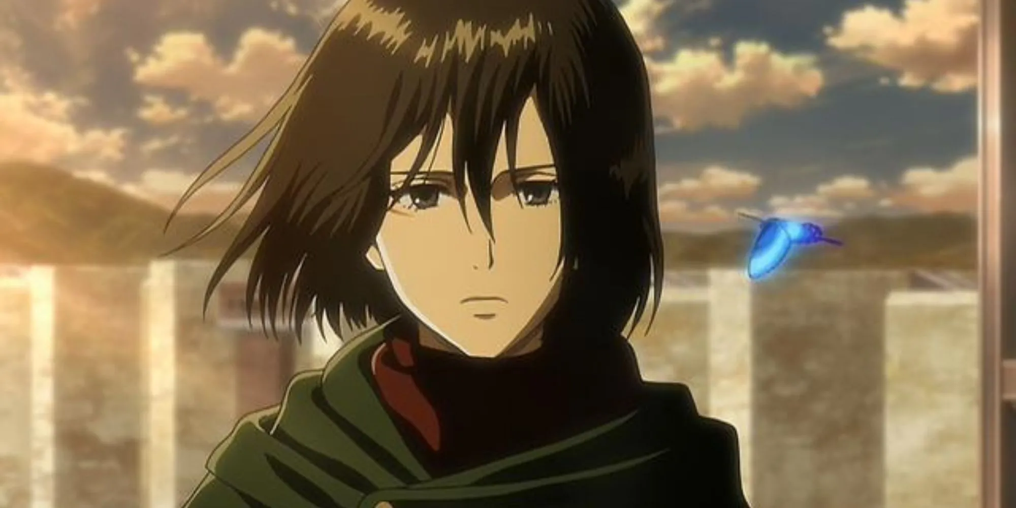 Mikasa Ackerman sẵn sàng chiến đấu trong Attack on Titan