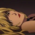 Misa Amane nhìn nghiêng với ánh mắt sắc sảo trong Death Note