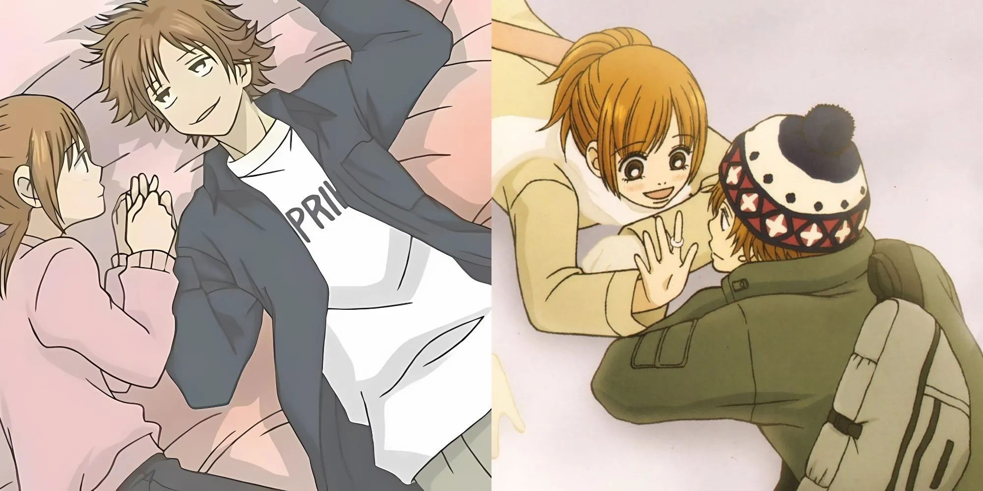 Motoharu Yano và Nanami Takahashi đứng dưới mưa trong anime Bokura ga Ita, hình ảnh cặp đôi 'trái dấu' đối diện với nỗi đau và tình yêu