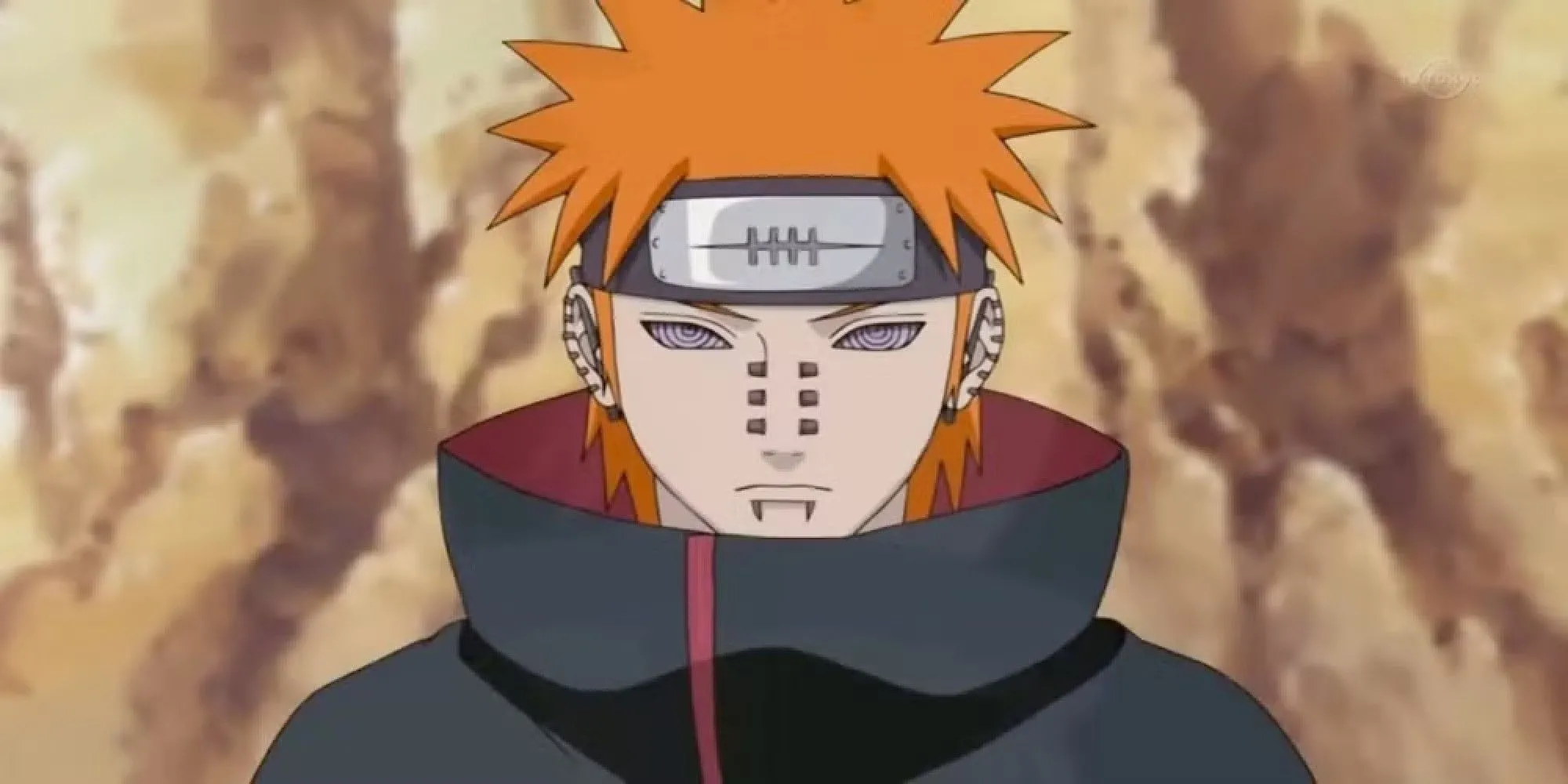 Nagato trong hình dạng Pain Deva Path, sử dụng Rinnegan