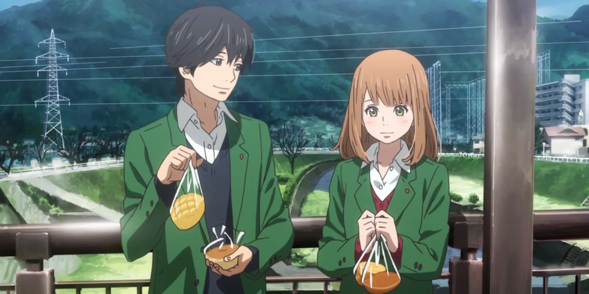 Naho Takamiya nhận lá thư từ tương lai trong anime Orange