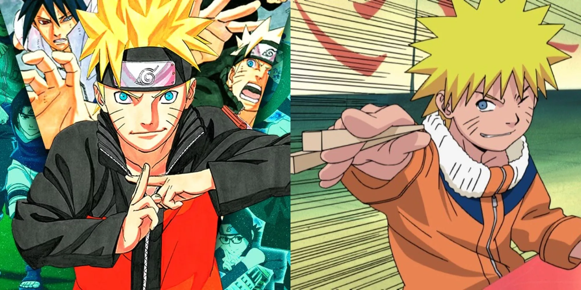 Naruto Uzumaki trong trang phục ninja màu cam, thể hiện sự quyết tâm trở thành Hokage
