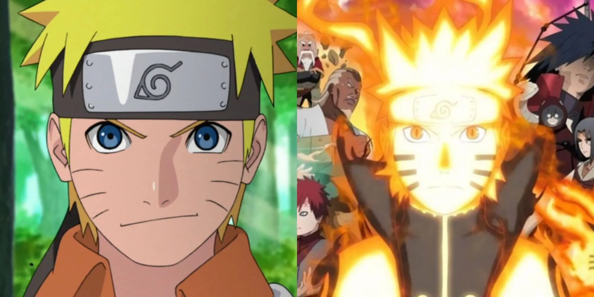 Naruto Uzumaki và Sasuke Uchiha trong anime Naruto Shippuden