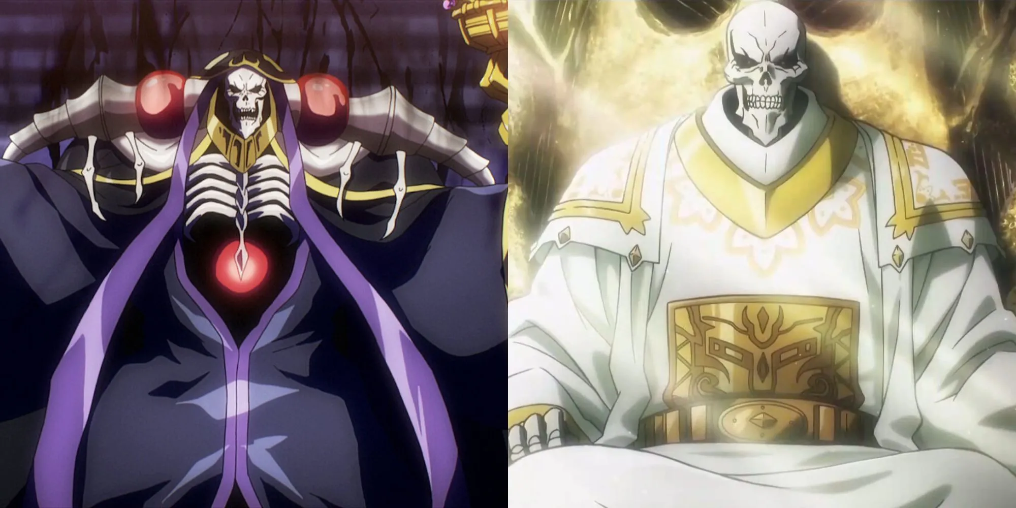 Nhân vật chính Ainz Ooal Gown với chỉ số và phép thuật áp đảo trong anime Overlord