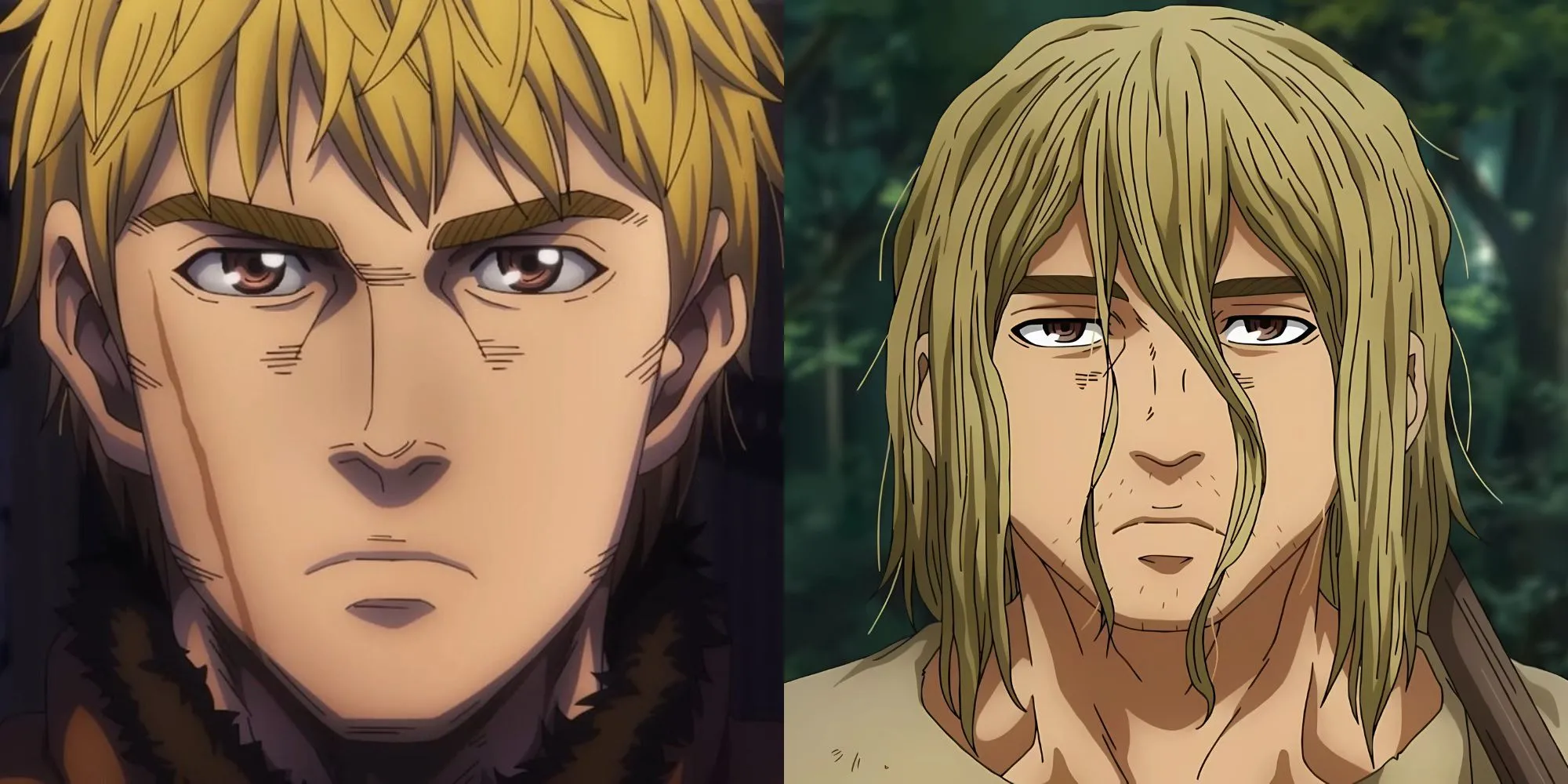 Nhân vật chính Thorfinn Thorsson với biểu cảm trầm tư, phản ánh sự thay đổi tâm lý trong Vinland Saga.