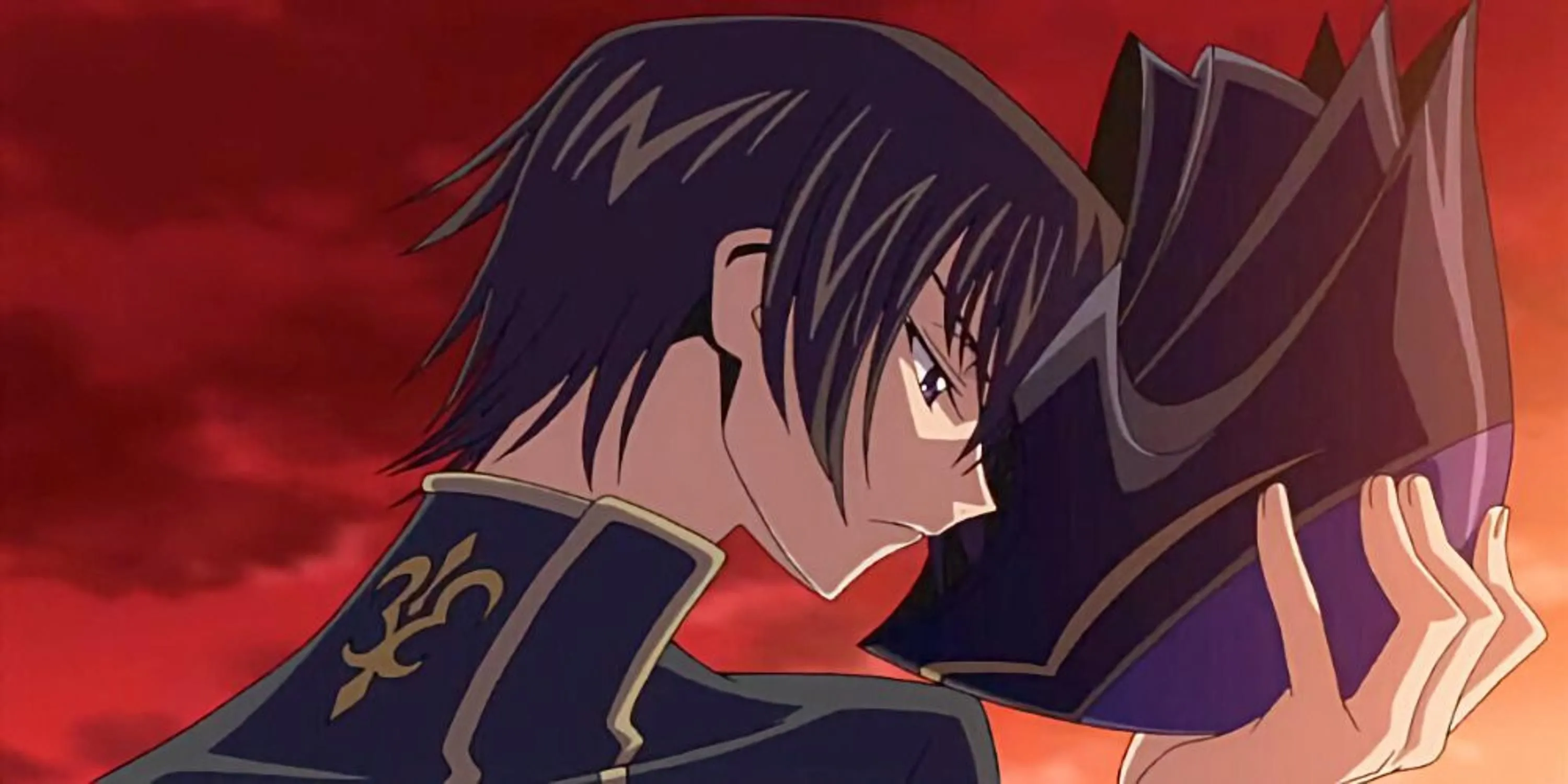 Nhân vật Lelouch Lamperouge với con mắt Geass đặc trưng trong anime Code Geass.