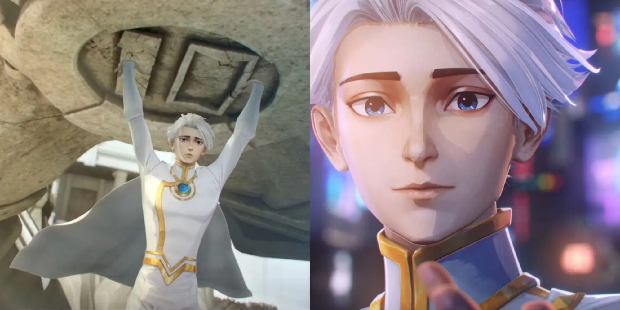 Nhân vật Nice (Lin Ling) trong anime To Be Hero X với bộ trang phục anh hùng, đại diện cho Hạng 10 trong bảng xếp hạng sức mạnh.