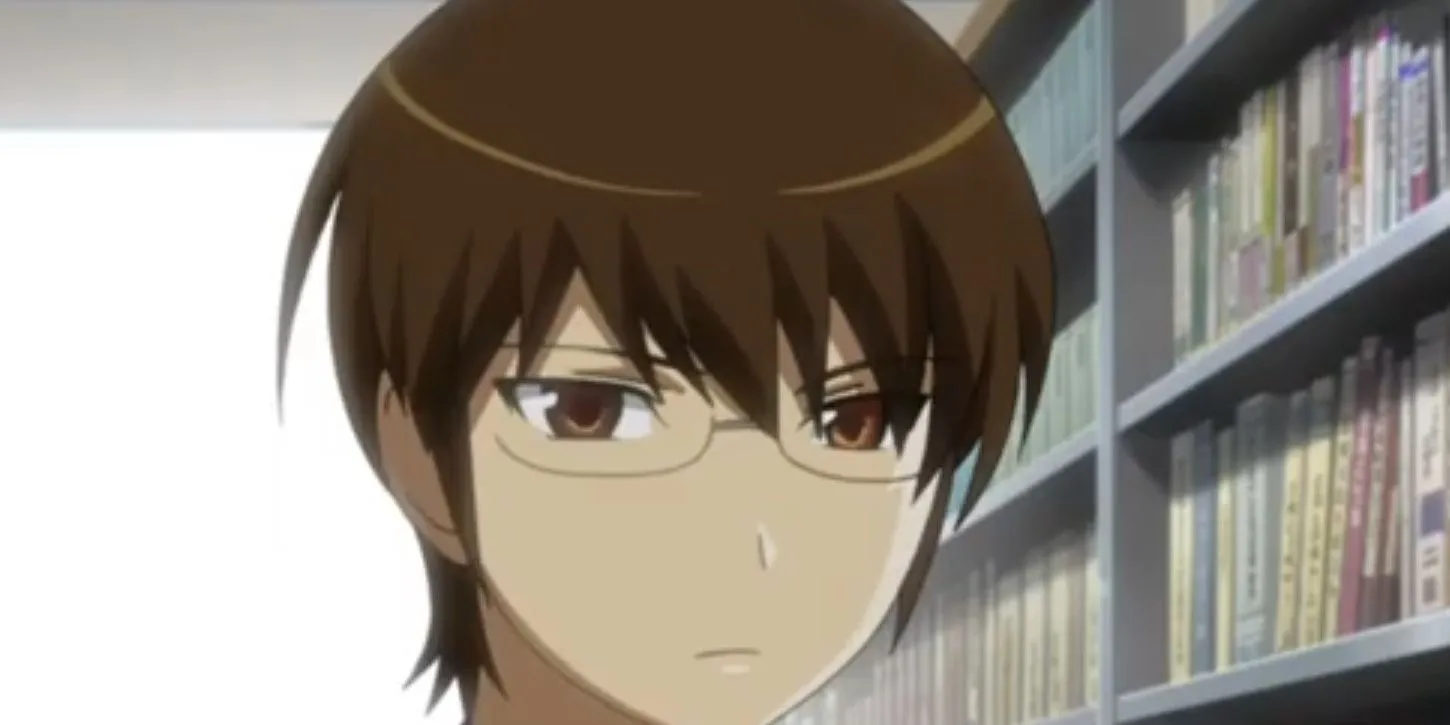 Nhân vật Nobuhiko Haneda trong bộ anime The World God Only Knows, thể hiện sự trung thành âm thầm