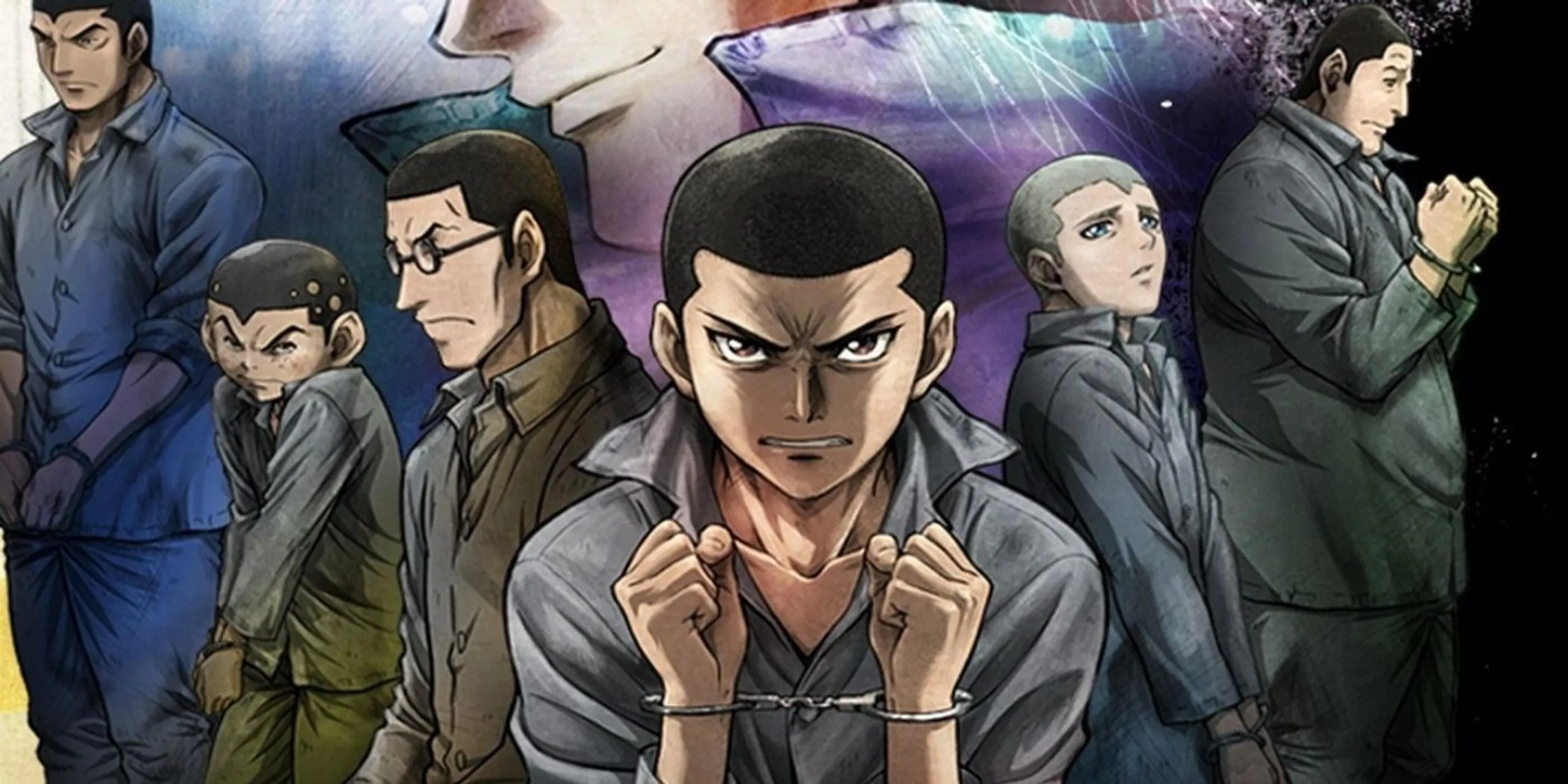 Nhóm bảy nhân vật chính trong bộ anime Rainbow