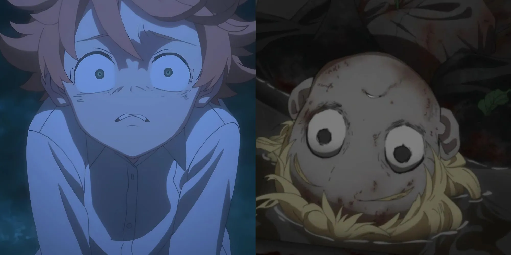 Những đứa trẻ vui đùa tại Grace Field House trong tập mở đầu The Promised Neverland trước khi biết sự thật