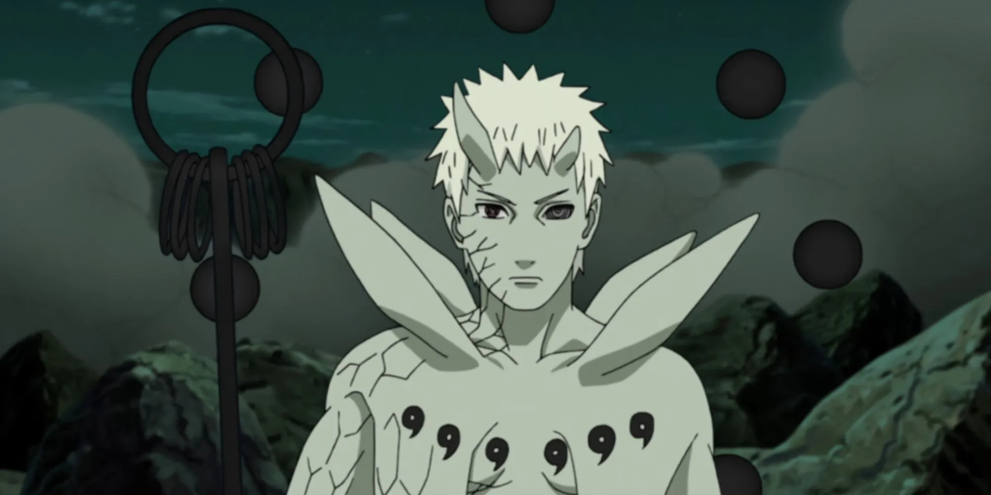 Obito Uchiha cùng Cầu Đạo Ngọc sau khi trở thành Jinchuriki Thập Vĩ