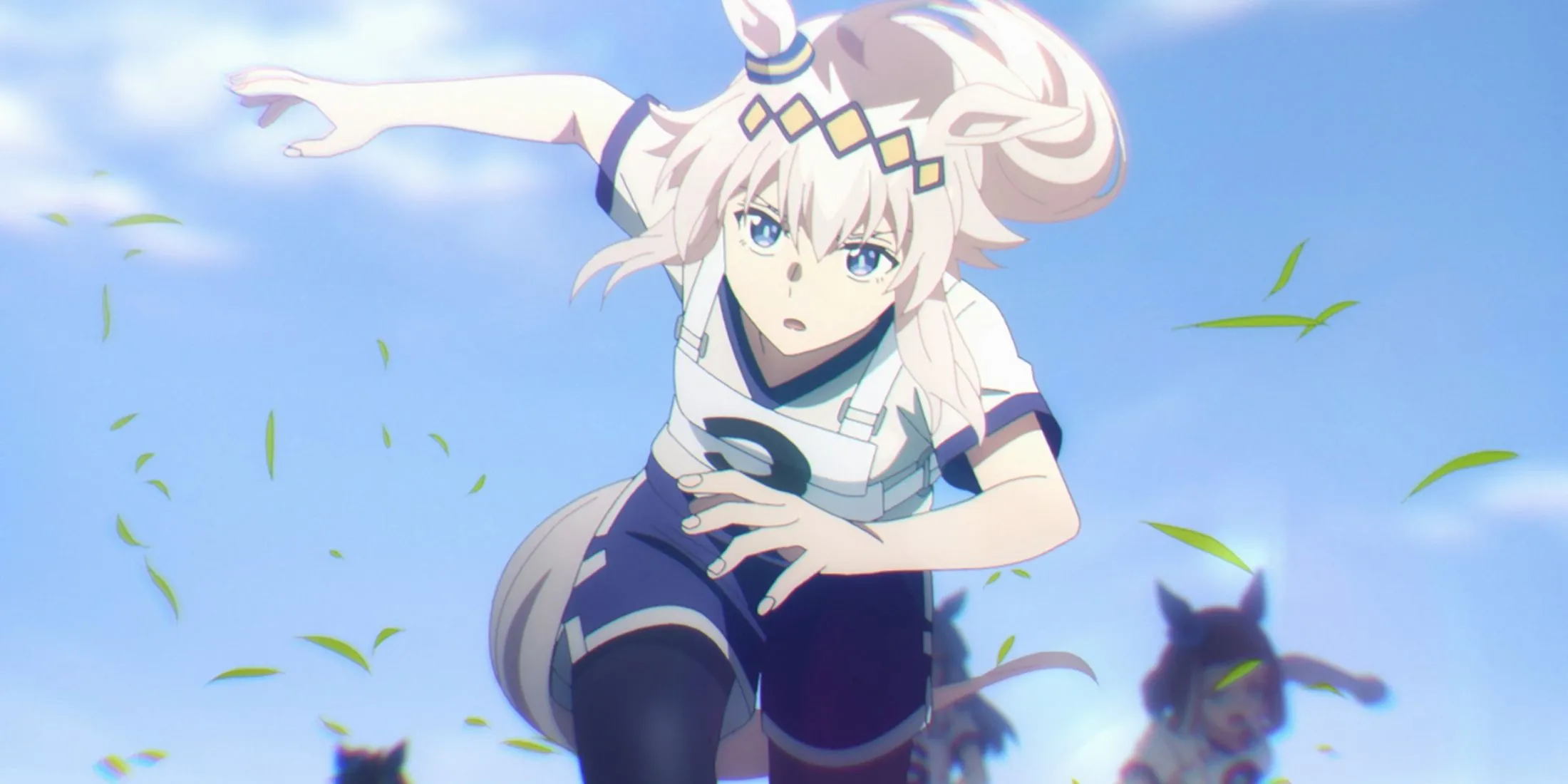 Oguri Cap đang chạy trong Anime Uma Musume: Cinderella Gray