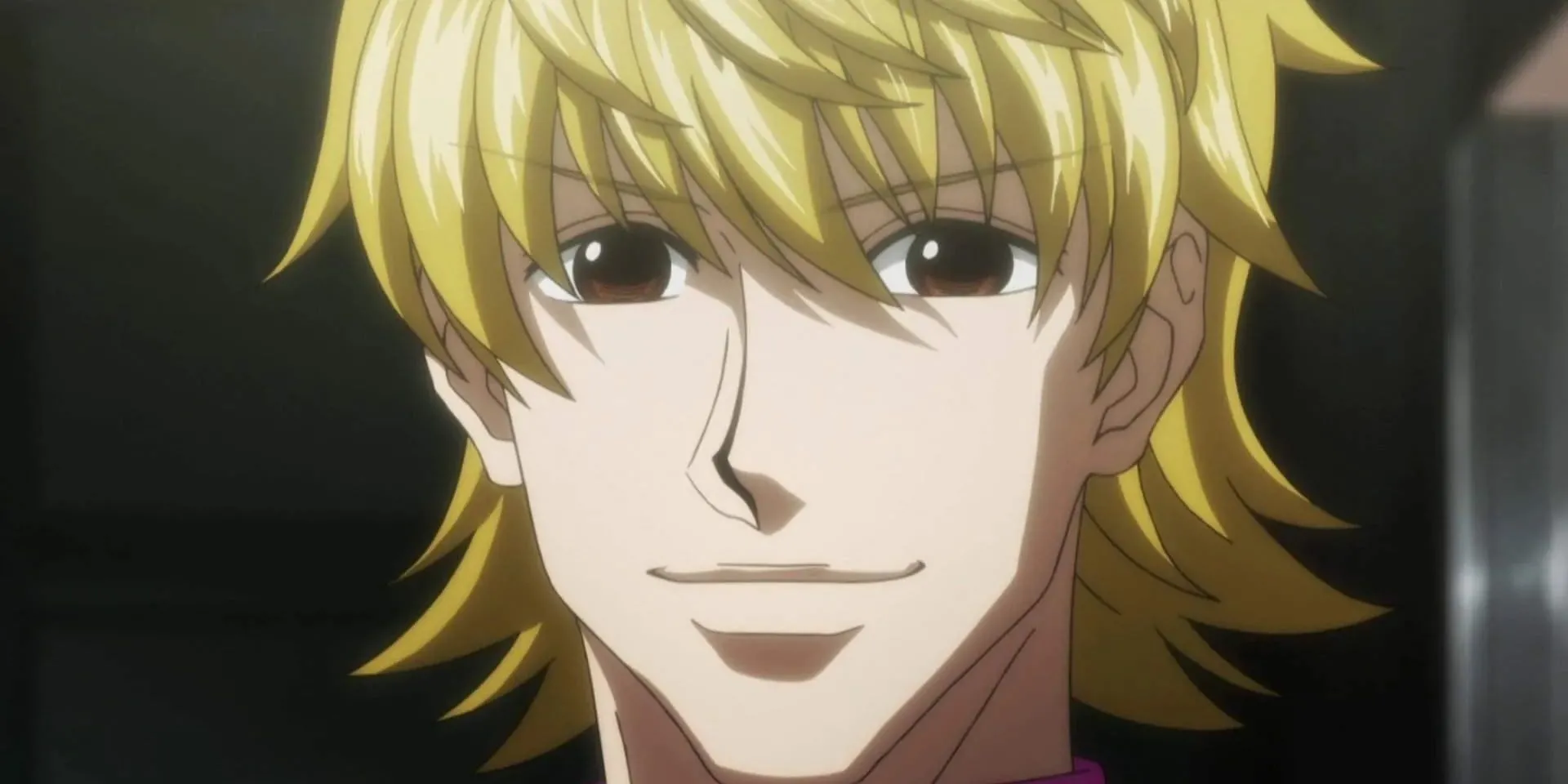 Pariston Hill trong Hunter x Hunter, nụ cười ẩn chứa trí tuệ chính trị và sự khó lường.