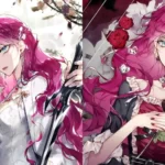 Poster manhwa Villains Are Destined to Die với hình ảnh nữ chính Penelope Eckhart.