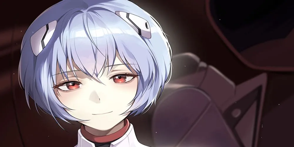 Rei Ayanami từ Neon Genesis Evangelion với ánh mắt vô hồn, khao khát sự kết nối và tình cảm từ Shinji