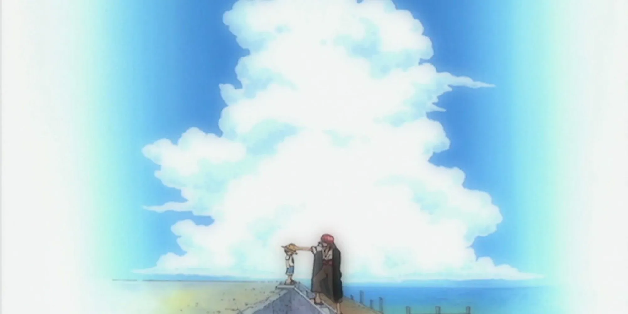 Shanks Tóc Đỏ và Luffy Mũ Rơm, hai hải tặc huyền thoại trong One Piece