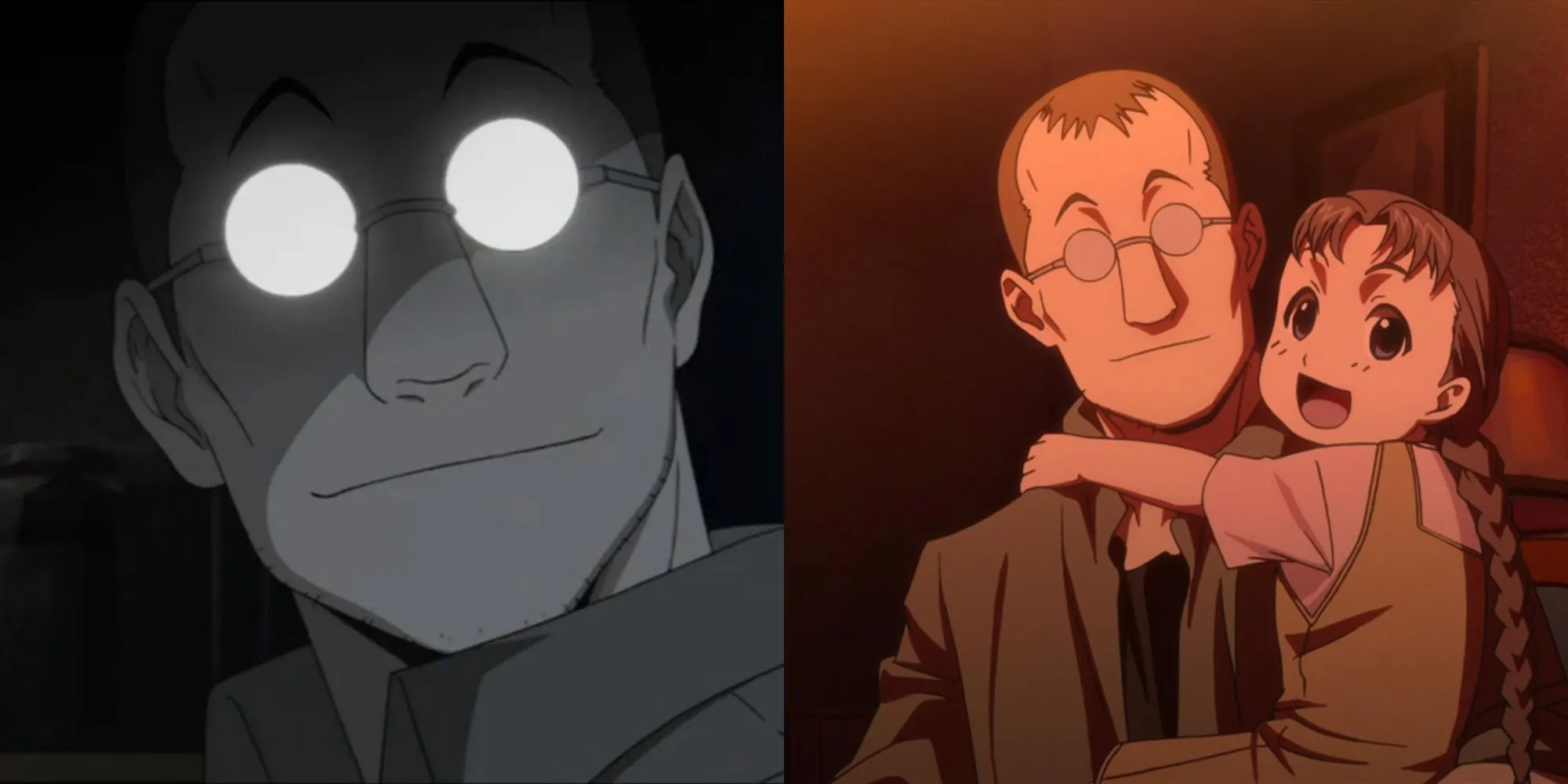 Shou Tucker, nhà giả kim đáng sợ trong Fullmetal Alchemist Brotherhood, người đã biến con gái thành chimera