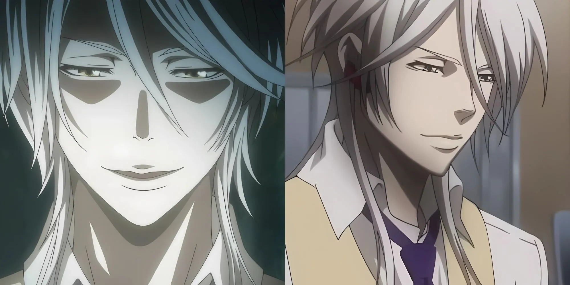 Shougo Makishima, phản diện chính trong Psycho-Pass, với vẻ ngoài điềm tĩnh nhưng nguy hiểm