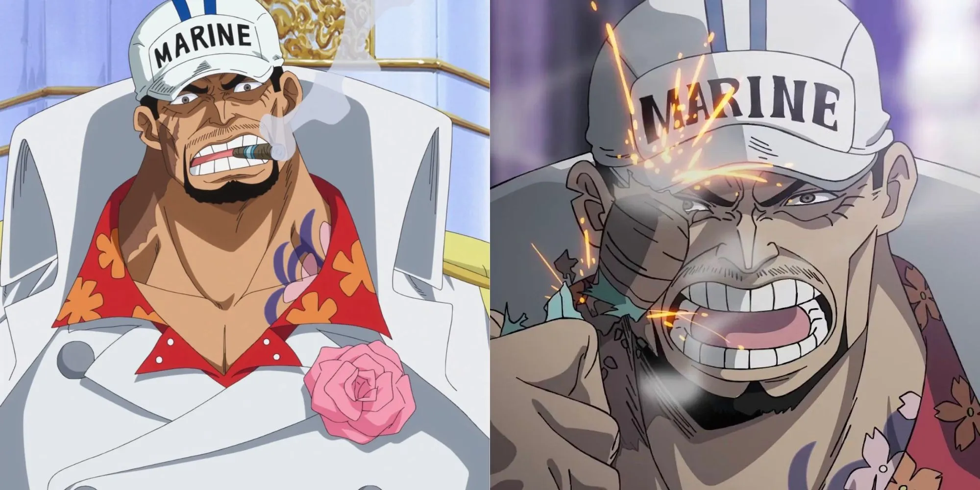 Thủy Sư Đô Đốc Akainu (Sakazuki) với dung nham hủy diệt