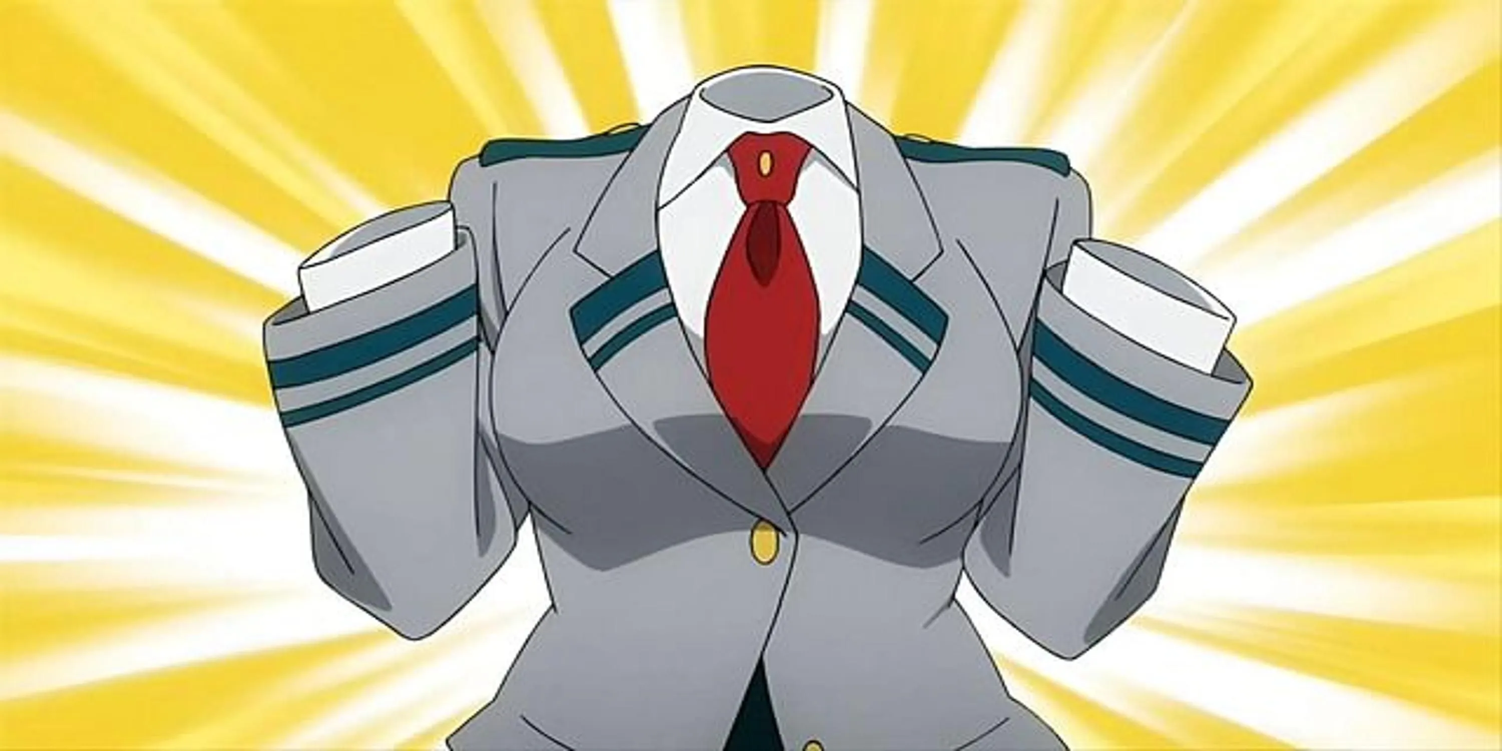 Toru Hagakure vô hình với găng tay phản chiếu ánh sáng trong My Hero Academia