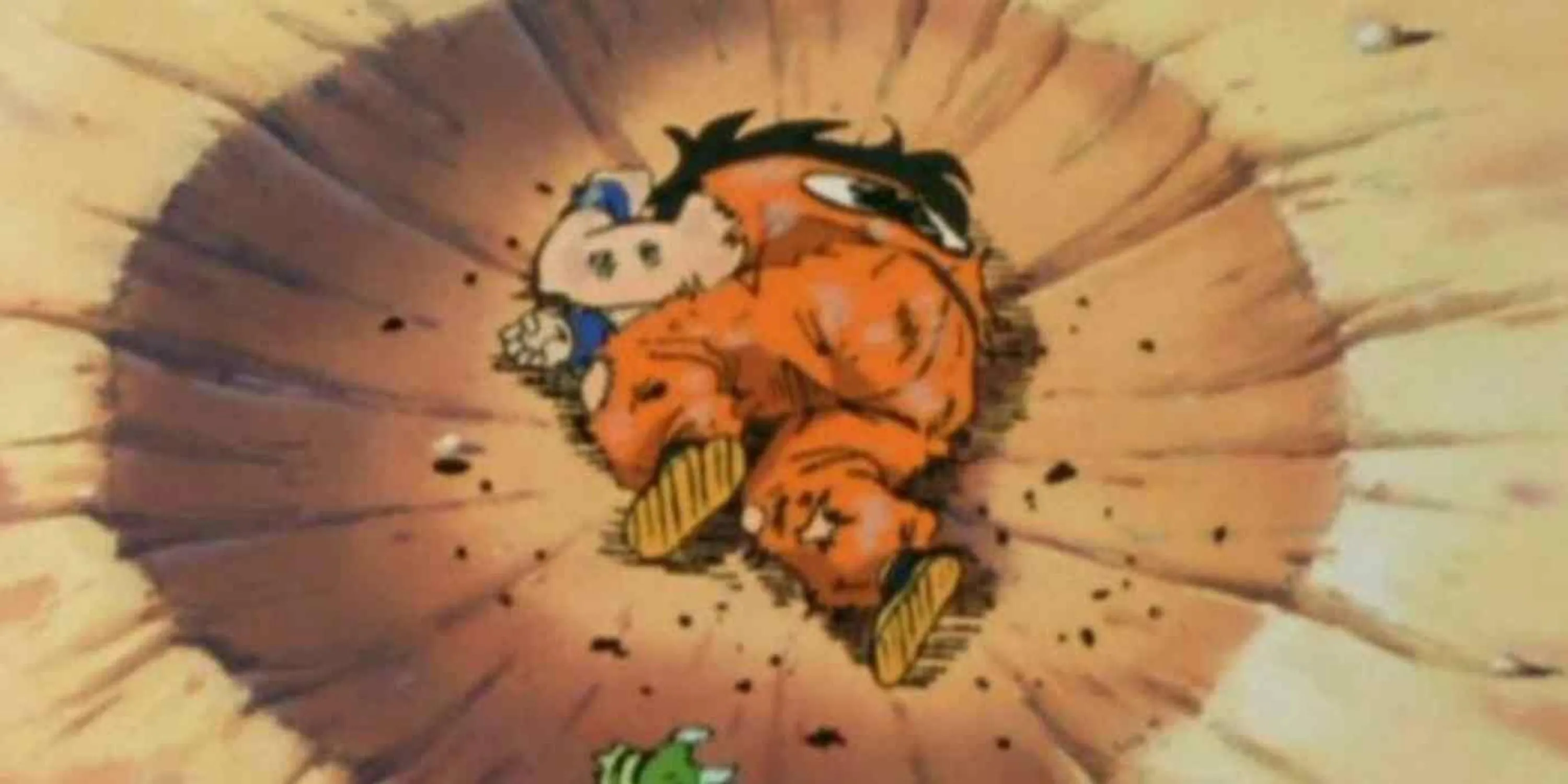 Tư thế chết biểu tượng của Yamcha trong Dragon Ball Z