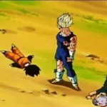 Vegeta hạ gục Trunks và Goten trong Saga Majin Buu để bảo vệ các con