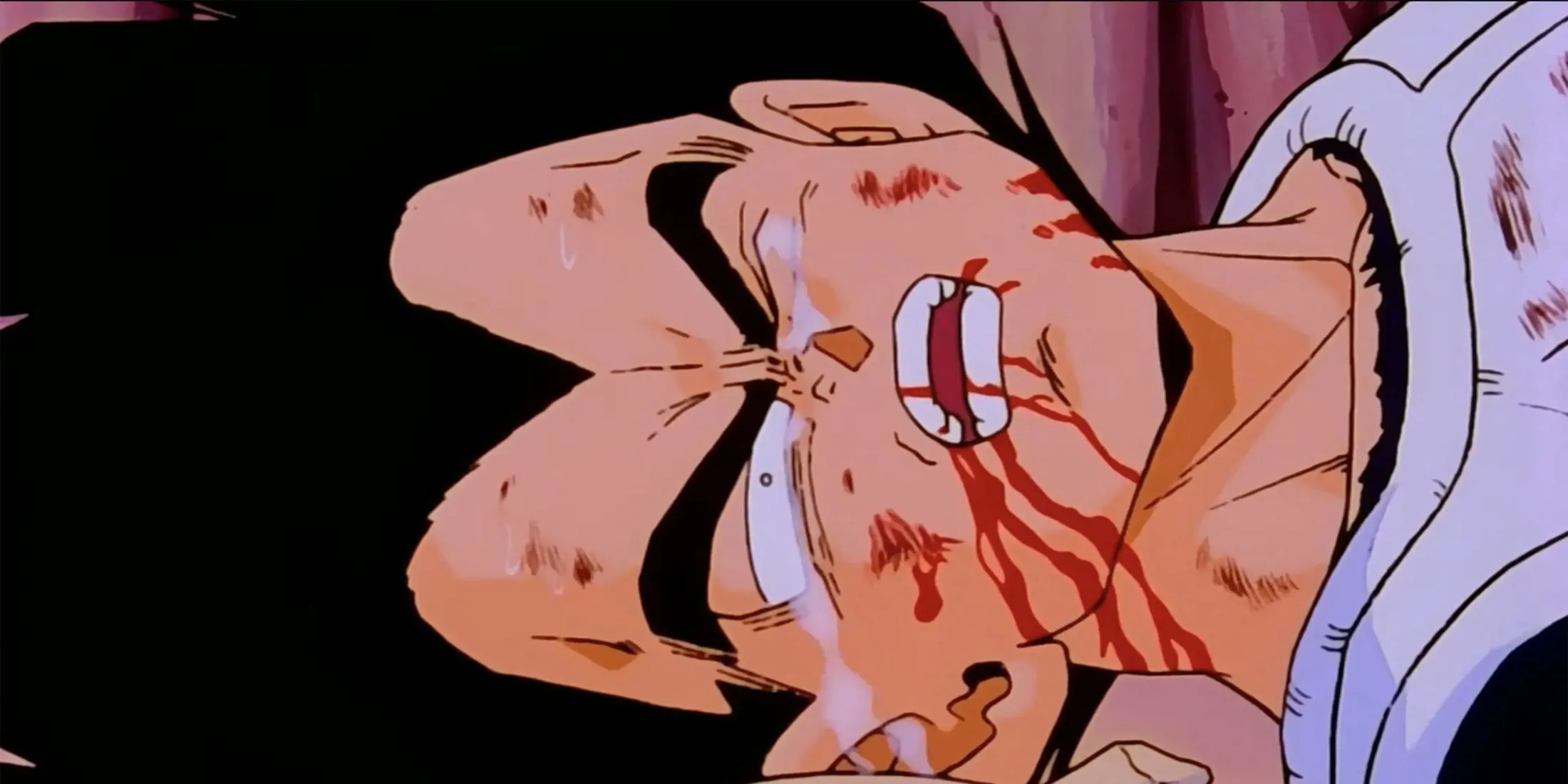 Vegeta hấp hối cầu xin Goku đánh bại Frieza trên hành tinh Namek
