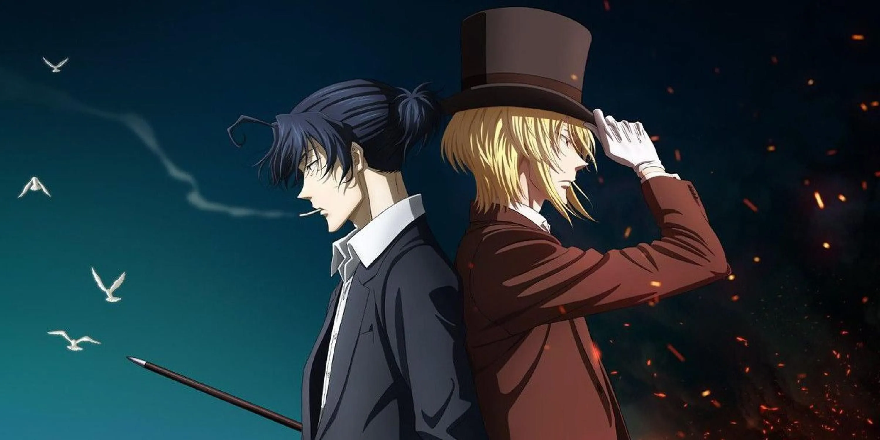 William James Moriarty với vẻ ngoài điềm tĩnh trong anime Moriarty the Patriot.