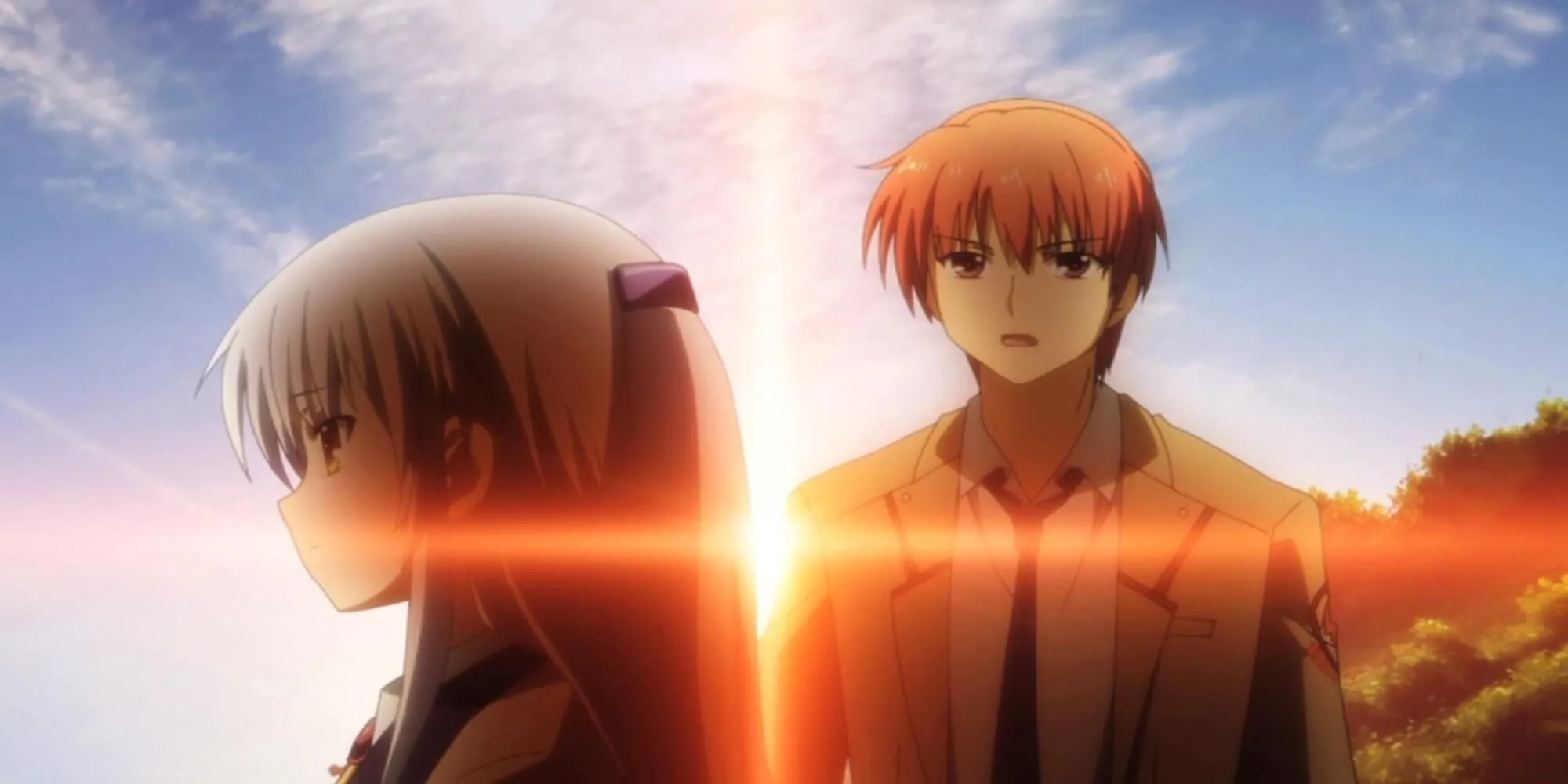 Yuzuru Otonashi tỏ tình với Kanade "Angel" Tachibana trong Angel Beats!